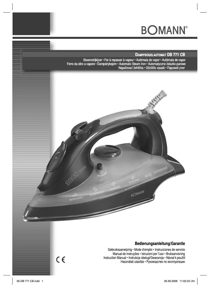 Page 1 of the manual User Manual Bomann DB 771 CB