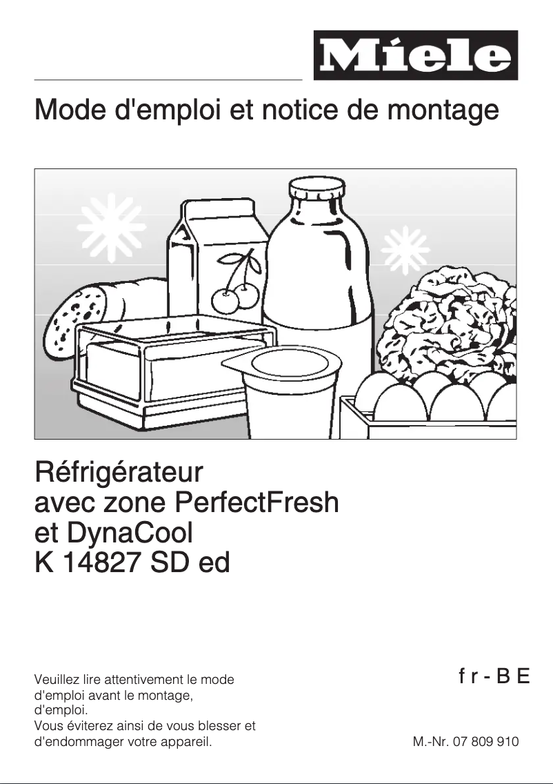 First page image of the manual for K 14827 SD