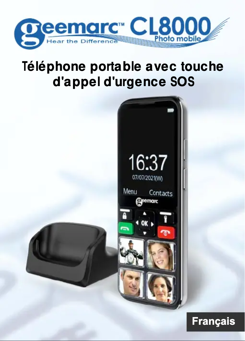 Page 1 of the manual User Manual Geemarc CL8000