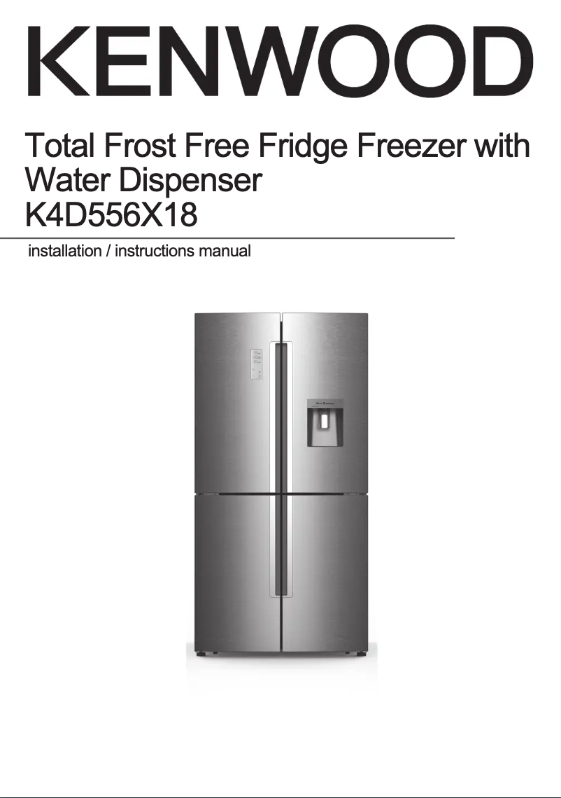 First page image of the manual for K4D556X18