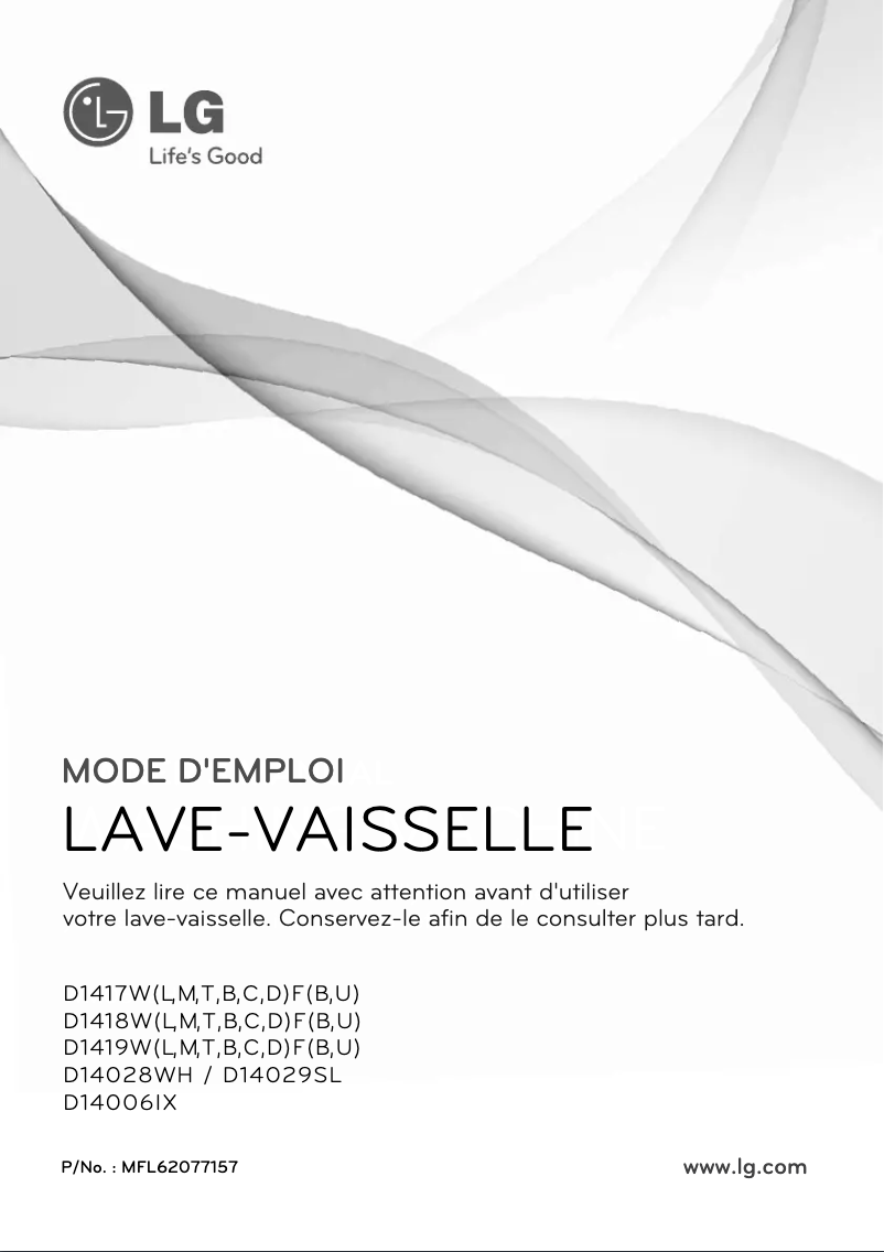 First page image of the manual for D14006IX