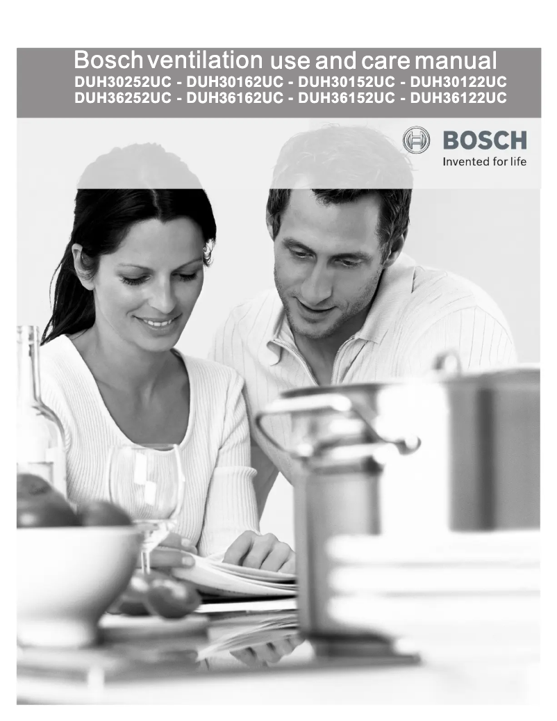 Page 1 of the manual User Manual Bosch DUH30252UC