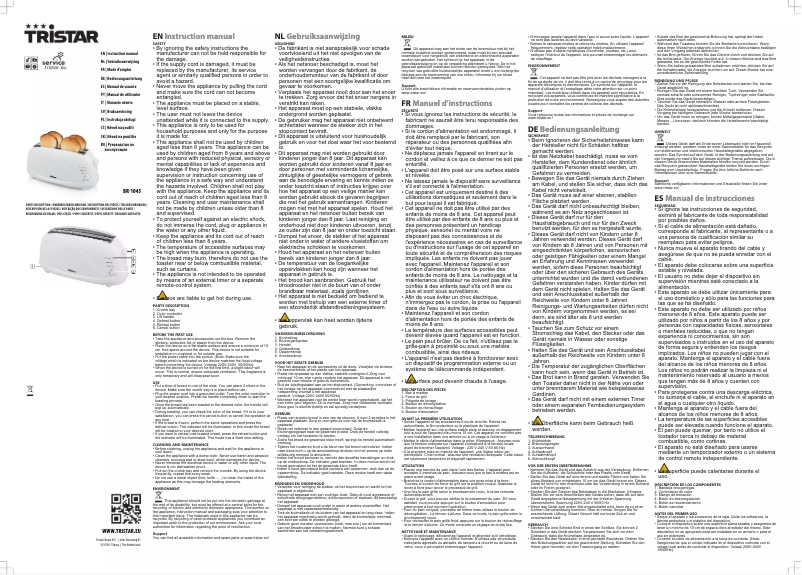 Page 1 of the manual User Manual TriStar BR-1045