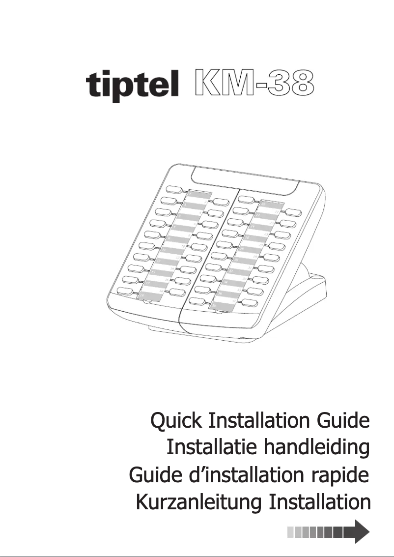 First page image of the manual for KM-38