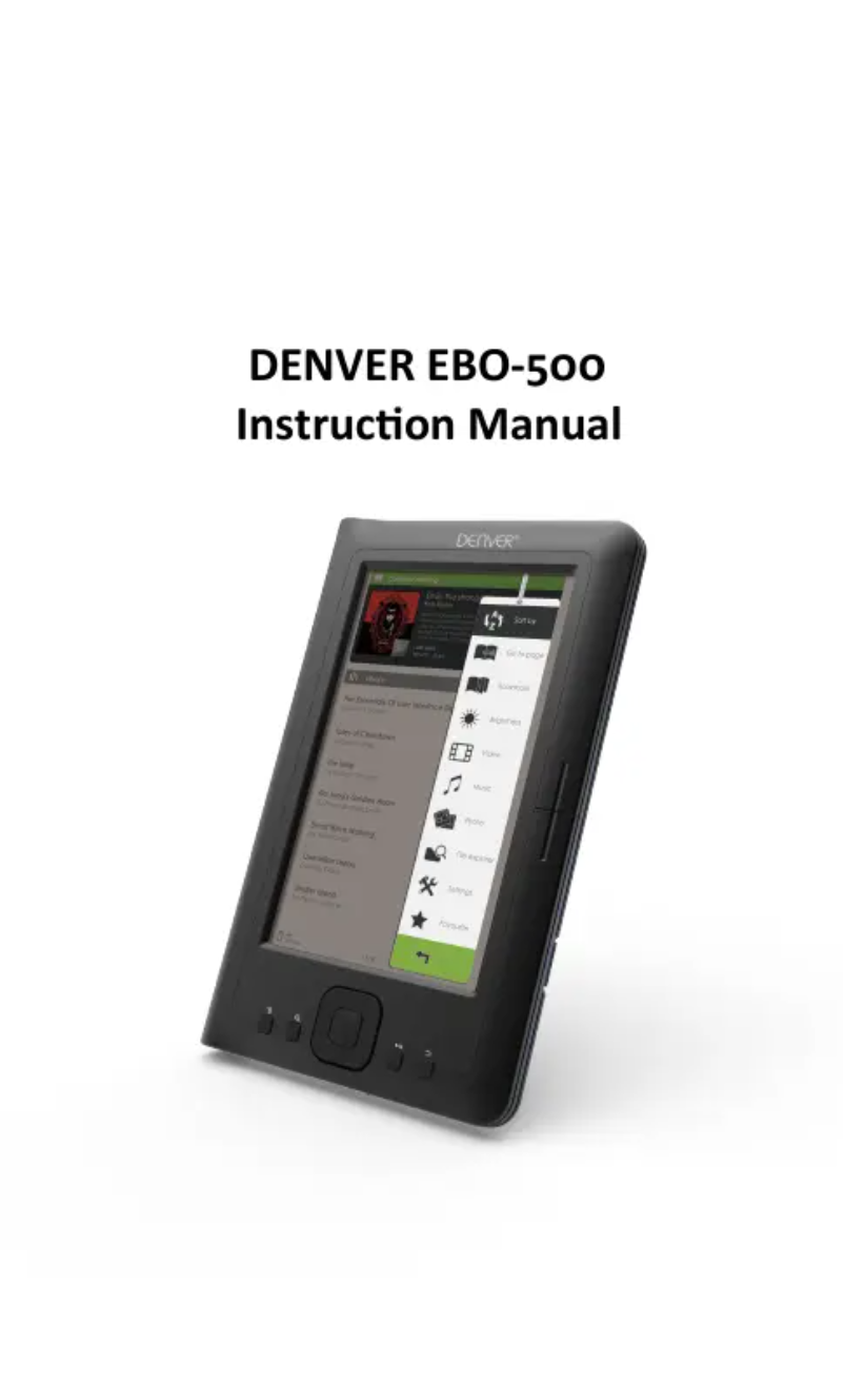 Page 1 of the manual User Manual Denver EBO-500