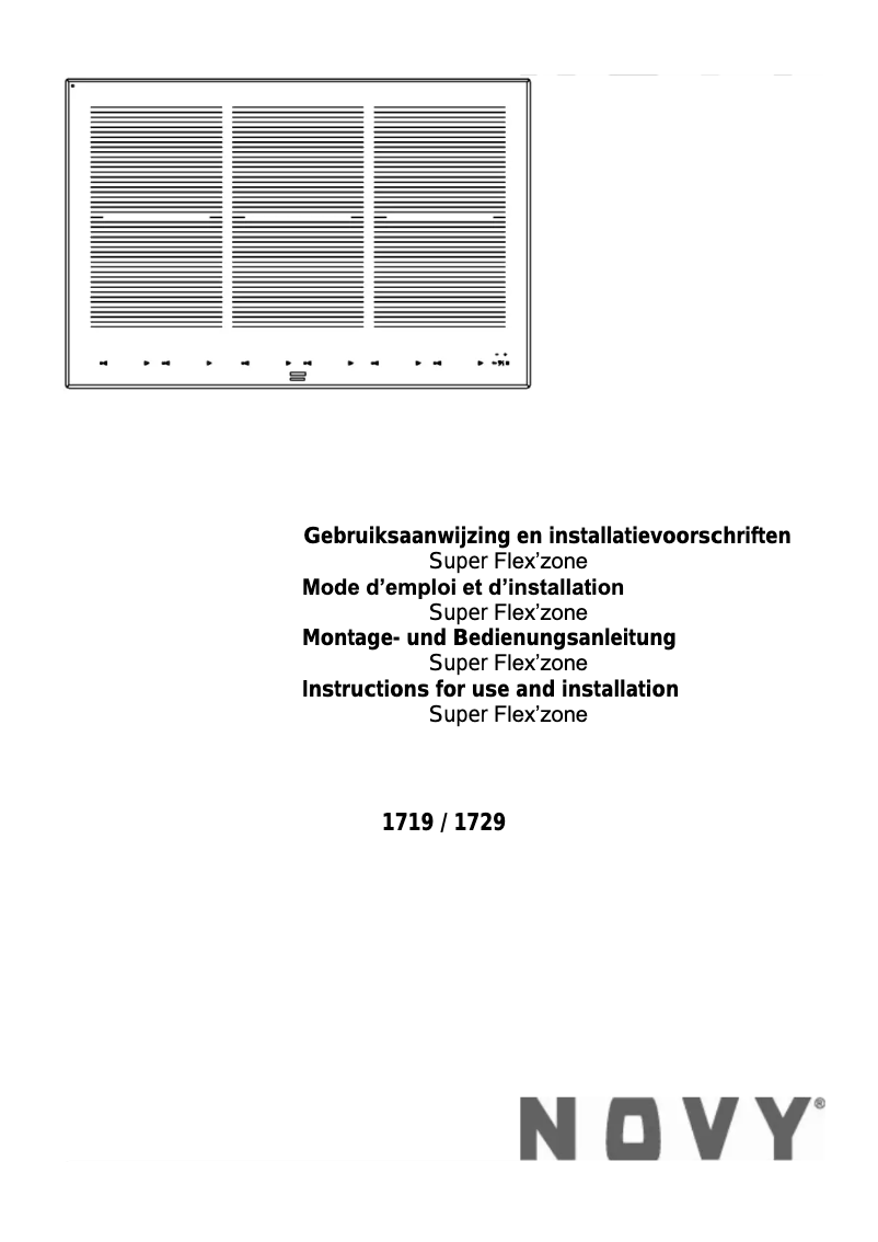 First page image of the manual for Super Flex’zone 1719
