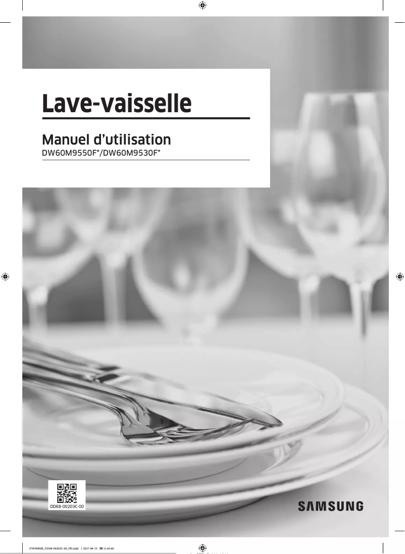 Page 1 of the manual User Manual Samsung DW60M9530FS