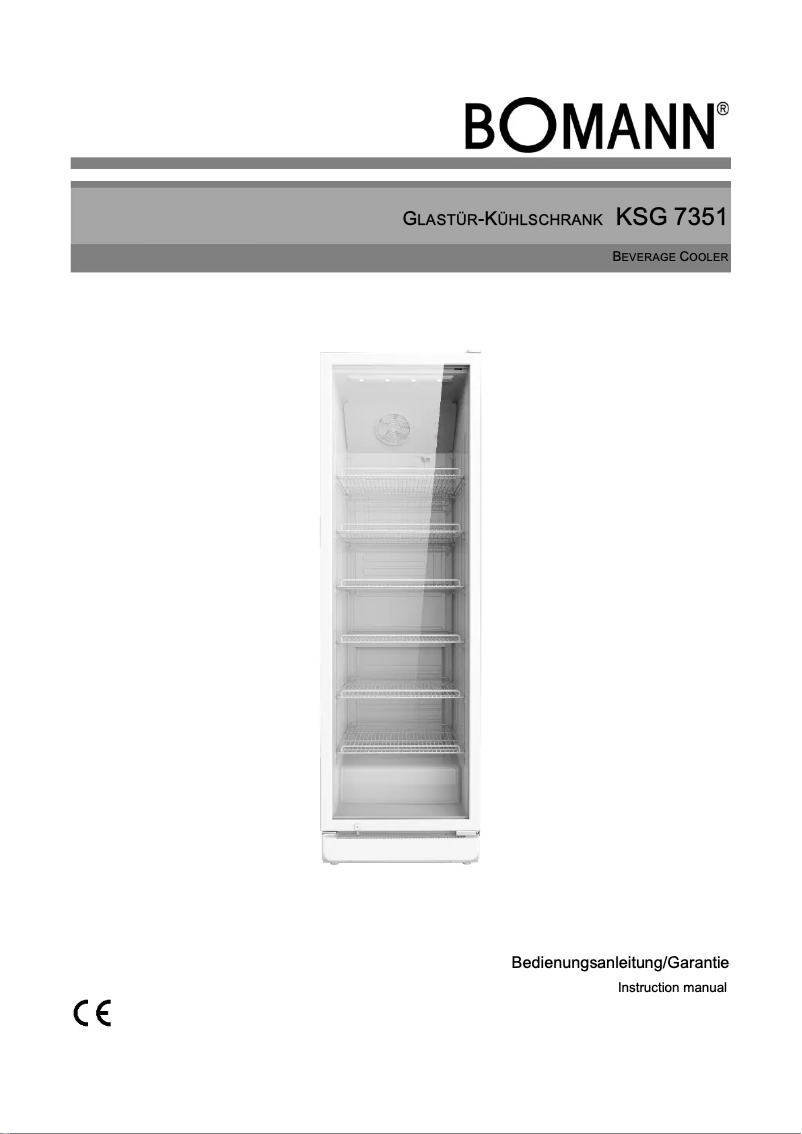 First page image of the manual for KSG 7351