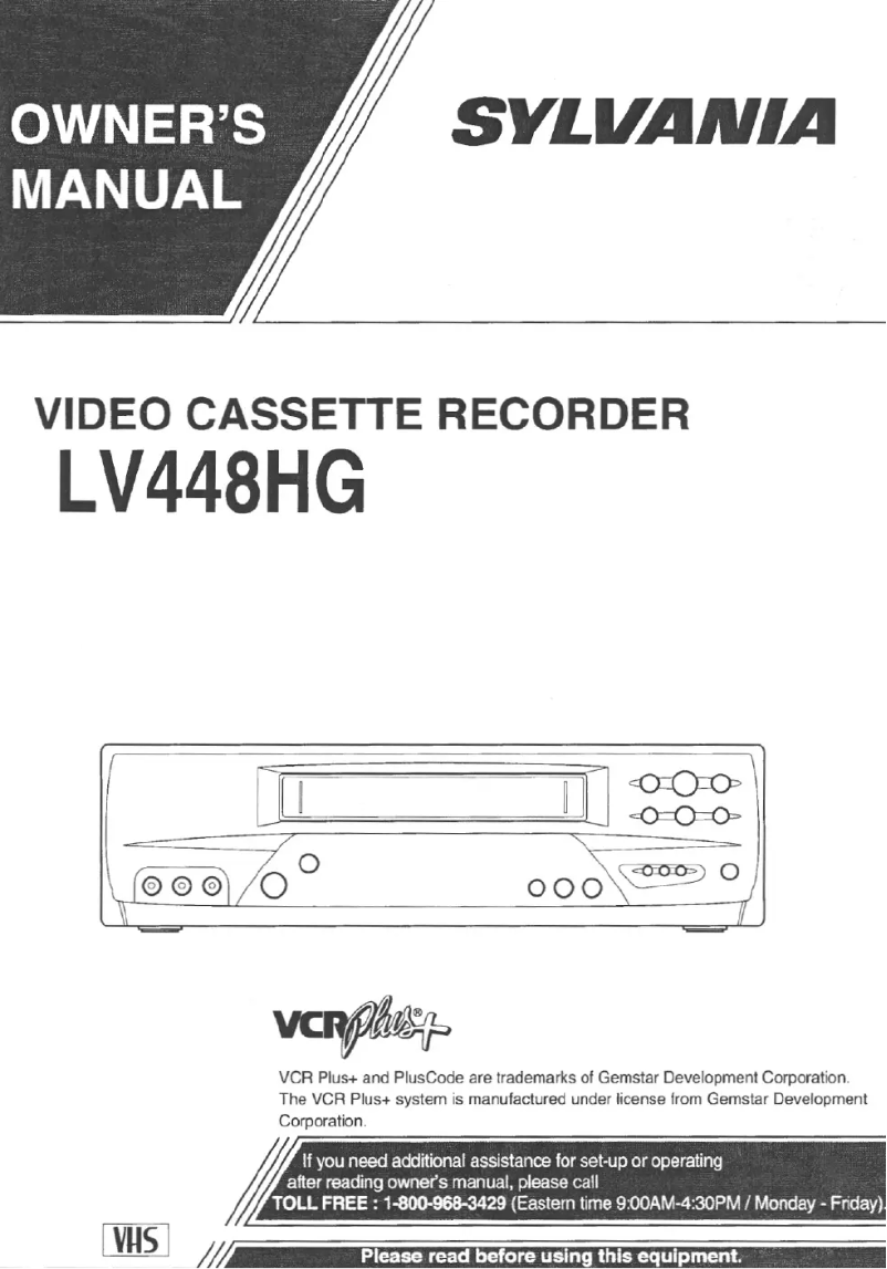 First page image of the manual for LV448HG