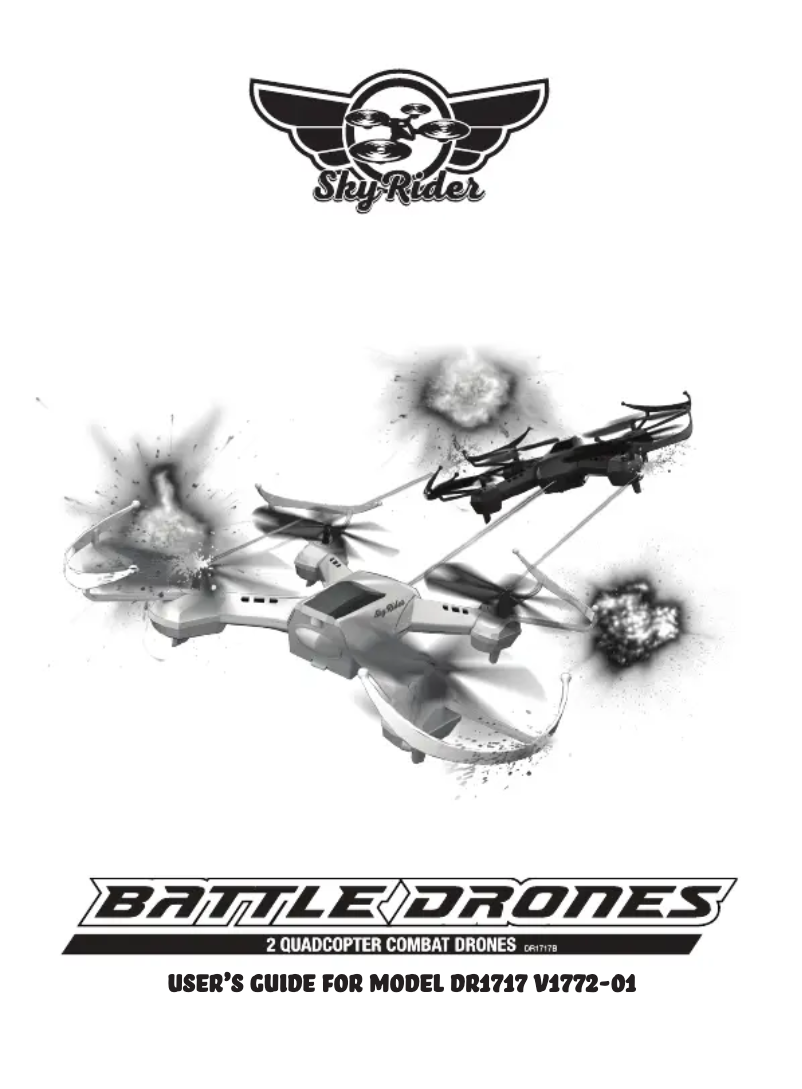Page 1 of the manual User Manual SkyRider Battle Drone