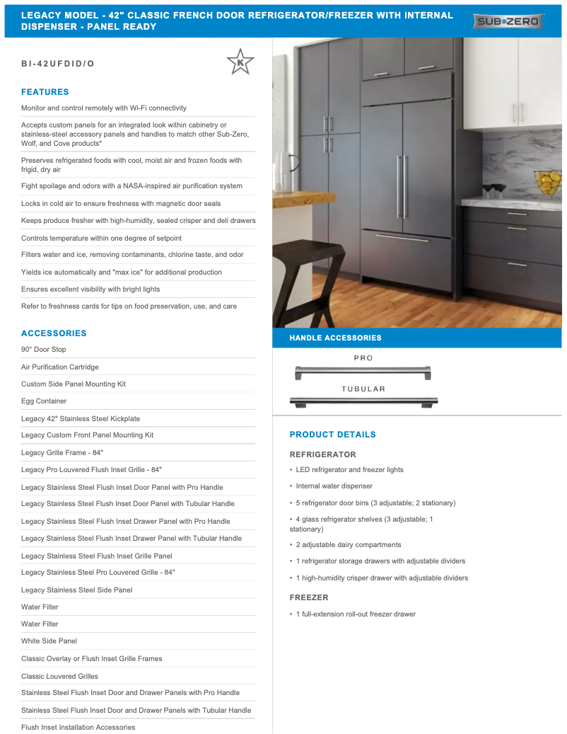 First page image of the manual for BI-42UFDIO