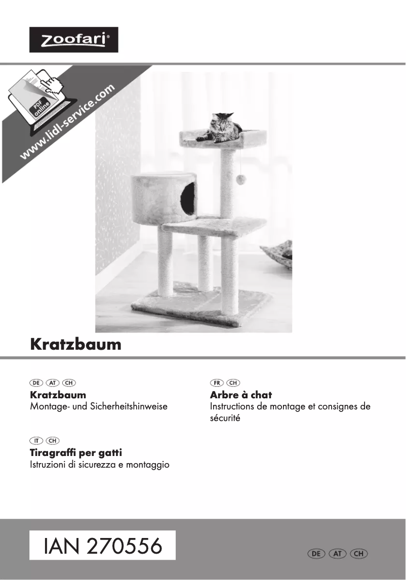 First page image of the manual for IAN 270556