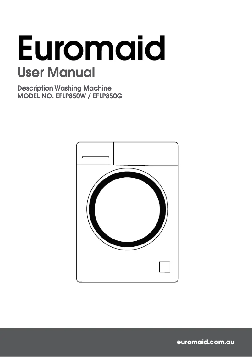 First page image of the manual for EFLP1000W