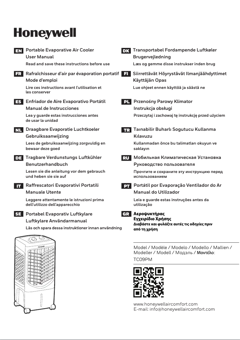 First page image of the manual for TC09PM