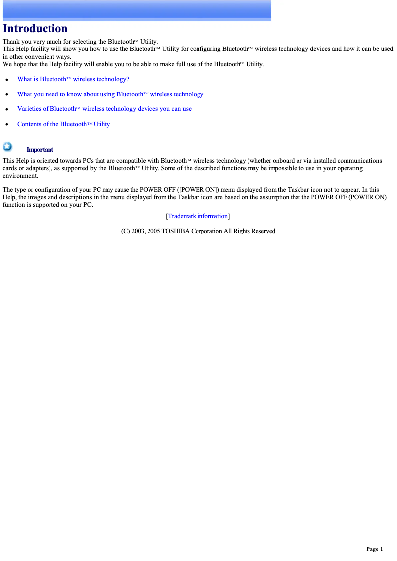 Page 1 of the manual User Manual Sony Vaio VGN-FE550G