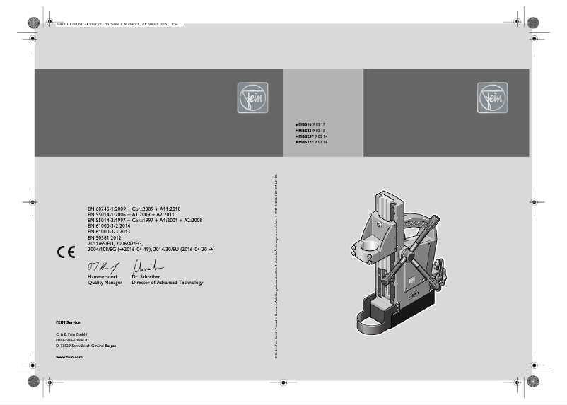 First page image of the manual for MBS 32 F