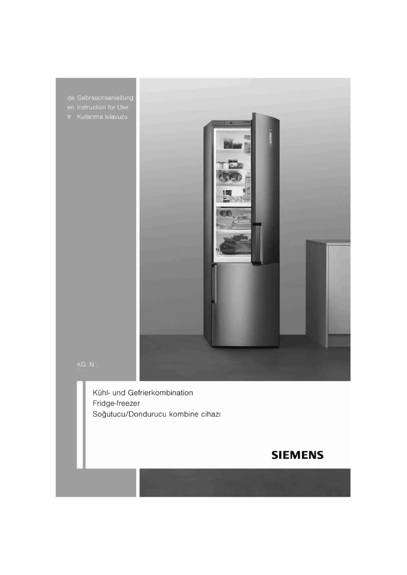 First page image of the manual for KG53NVW20N