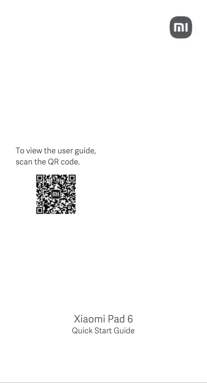 First page image of the manual for Pad 6