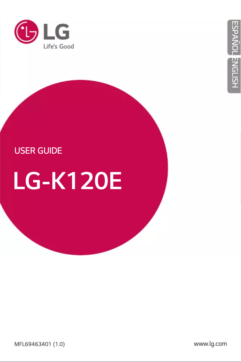 Page 1 of the manual User Manual LG K120E