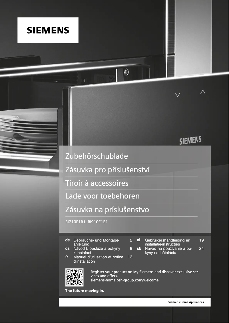 First page image of the manual for BI710E1B1