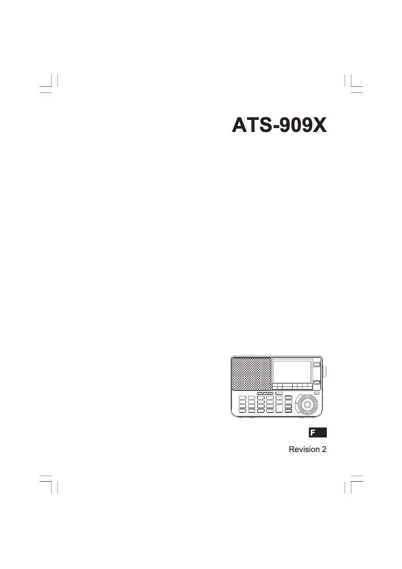 Page 1 of the manual User Manual Sangean ATS-909X