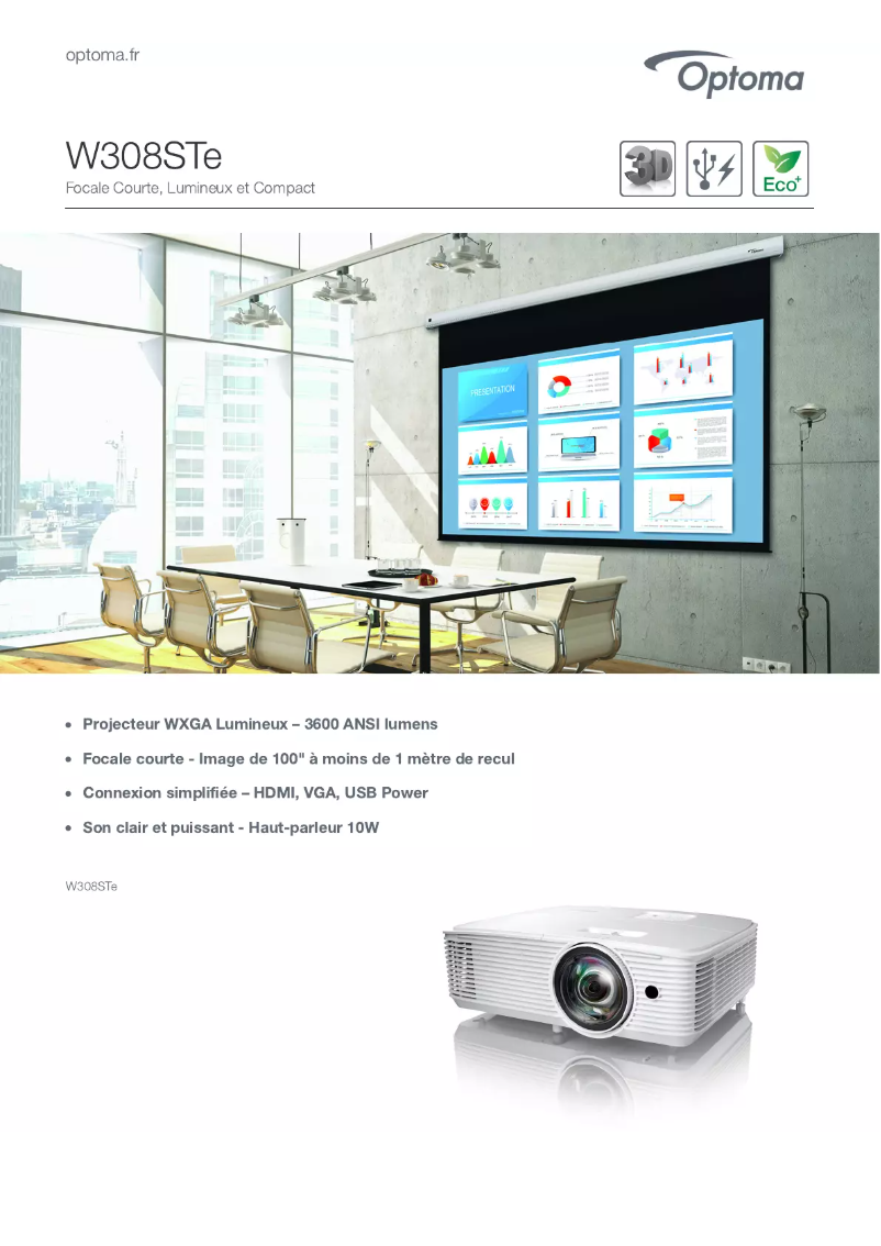 First page image of the manual for W308STe