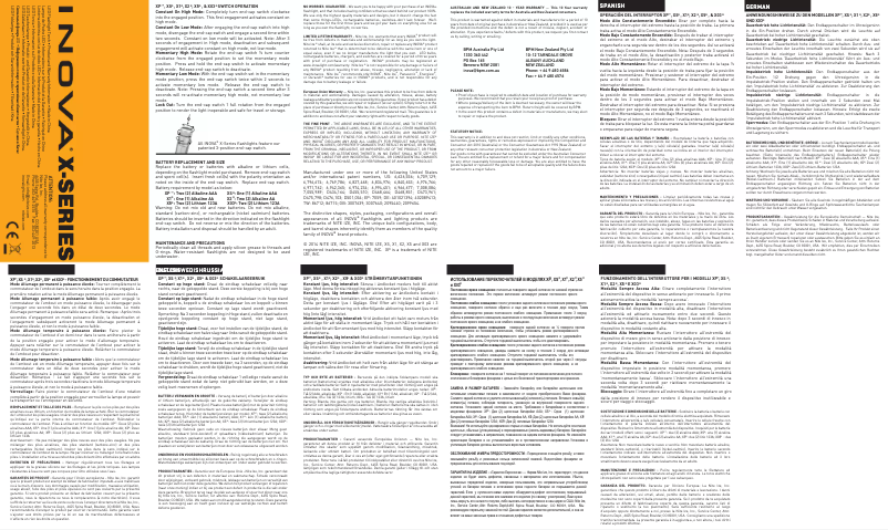 First page image of the manual for XSB-14-R7