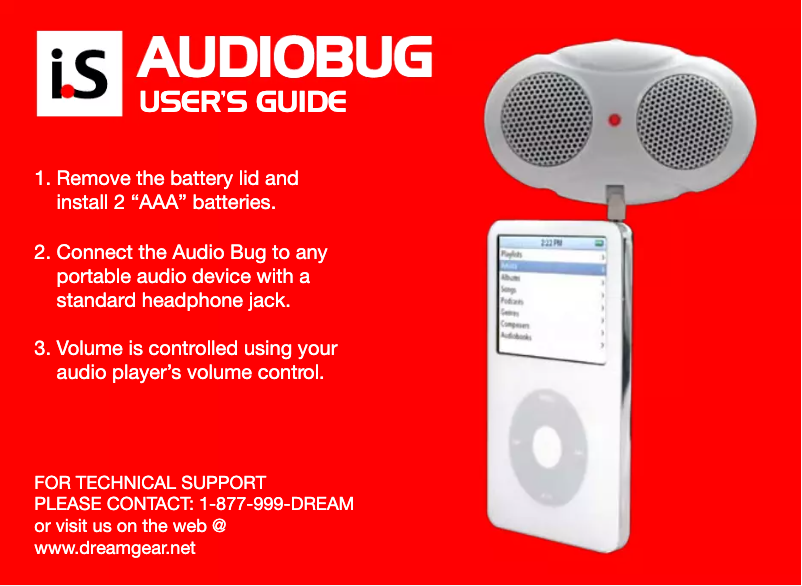 Page 1 of the manual User Manual dreamGEAR DGIPOD-384