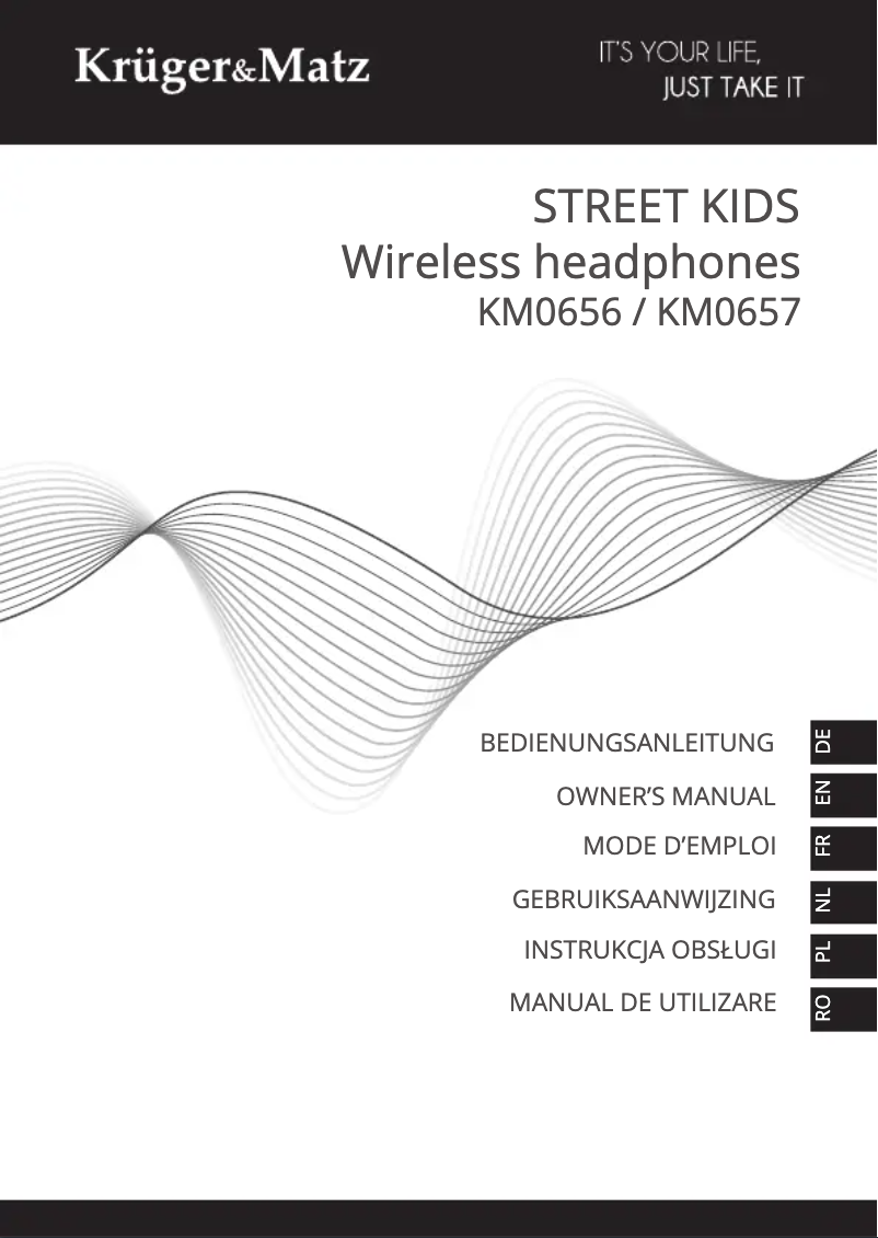 First page image of the manual for Street Kids KM0656
