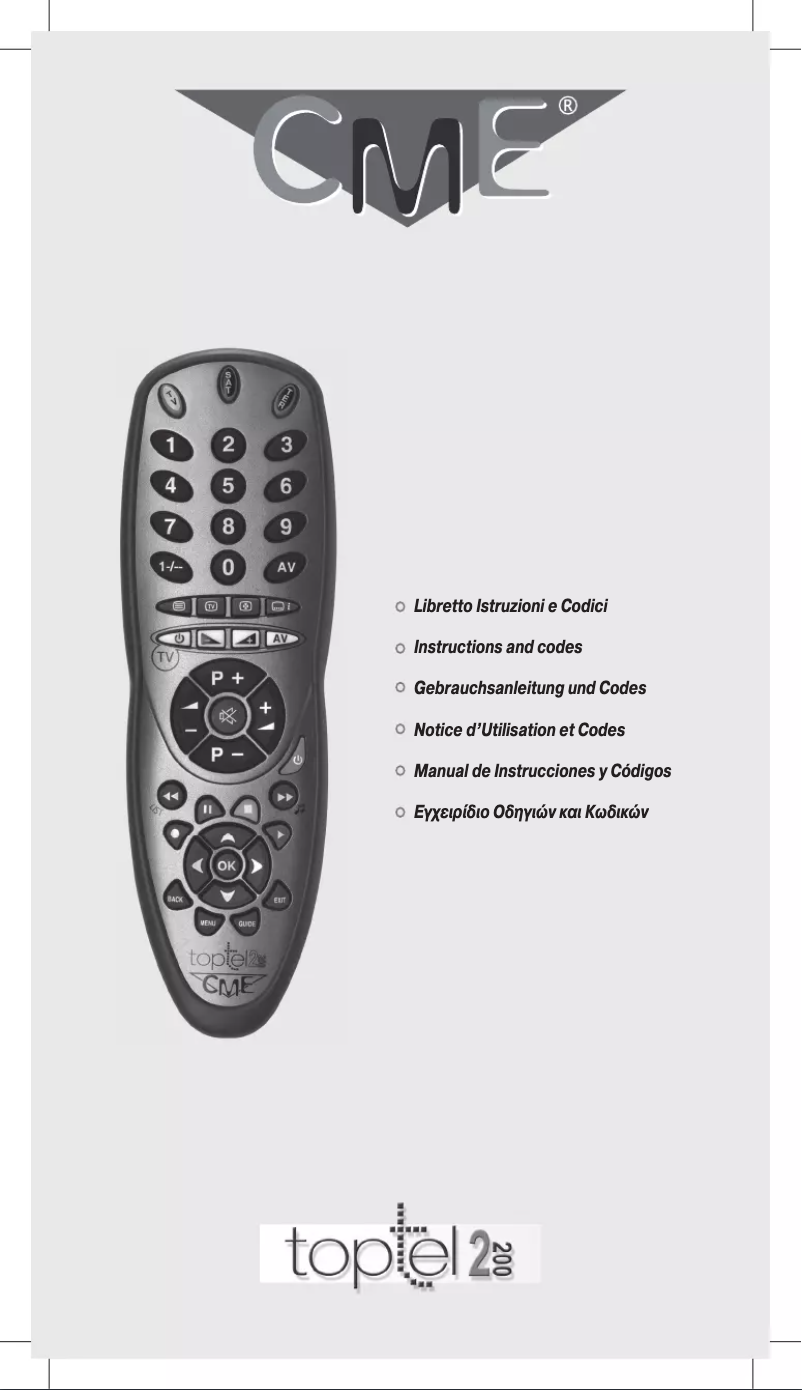 First page image of the manual for Toptel2 200