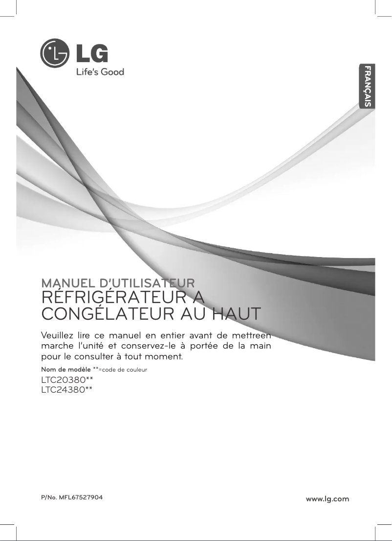 First page image of the manual for LTC20380ST