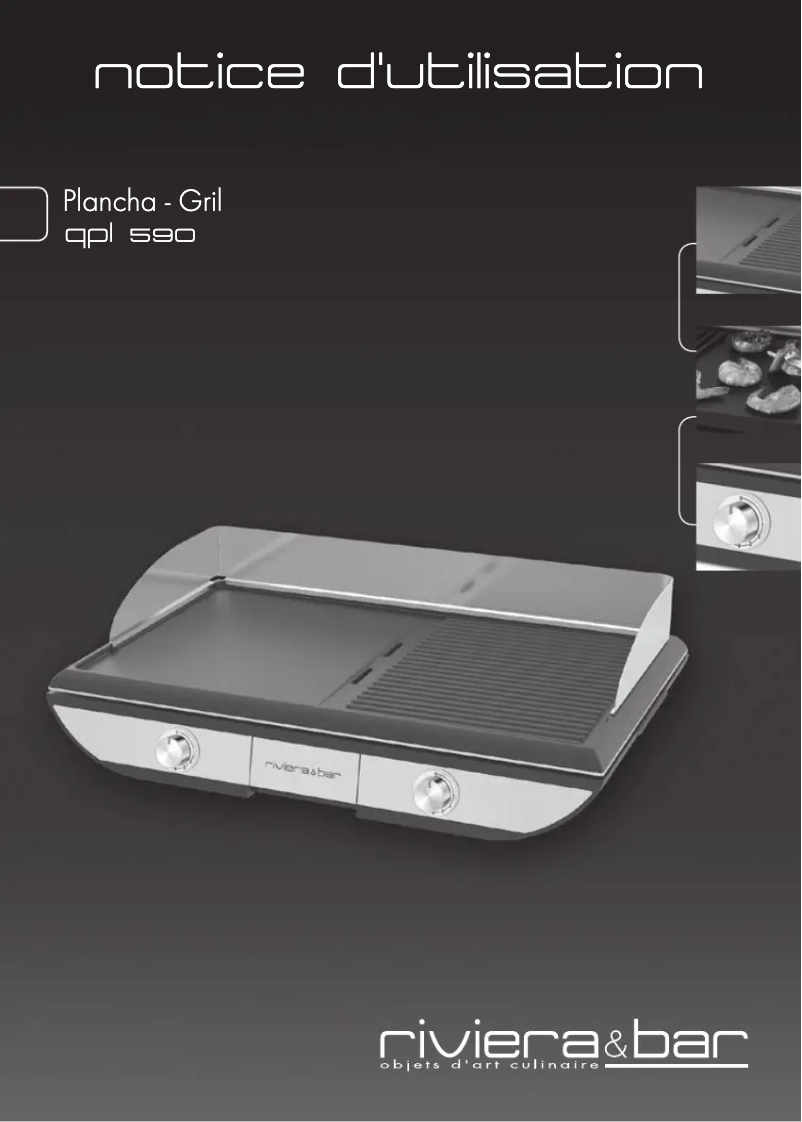 Page 1 of the manual User Manual Riviera & Bar QPL590
