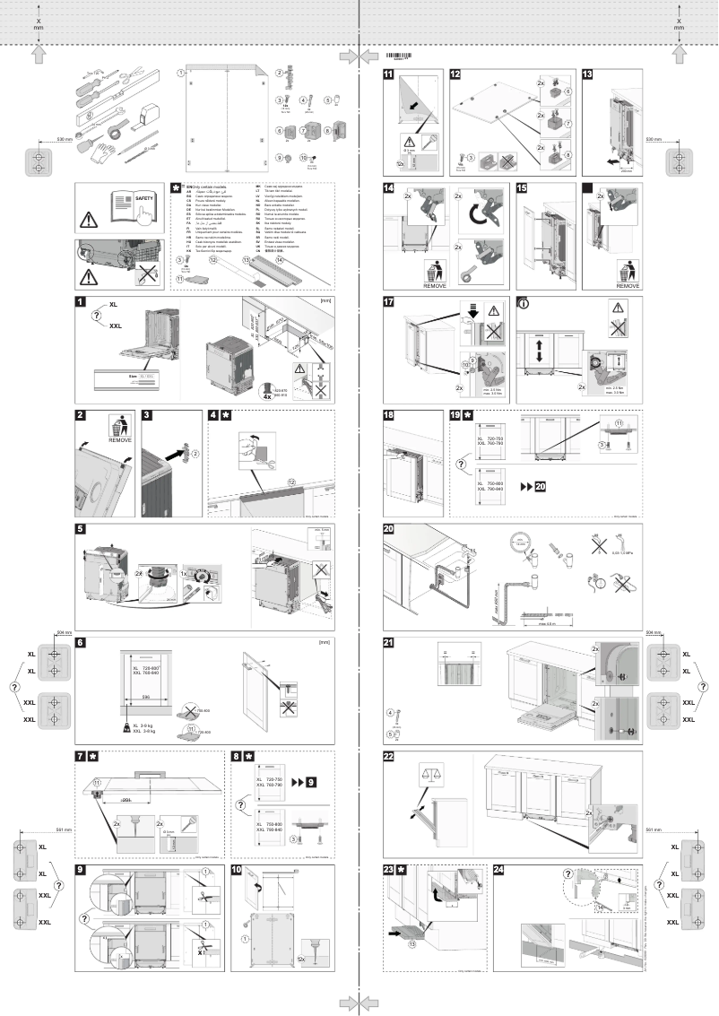 Page 1 of the manual Installation Guide Gorenje GV67260