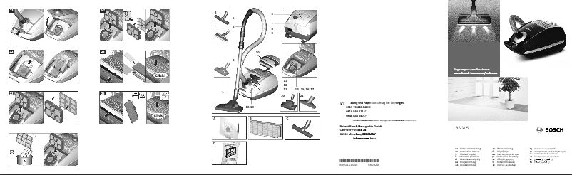 First page image of the manual for BSGL5ZOOM
