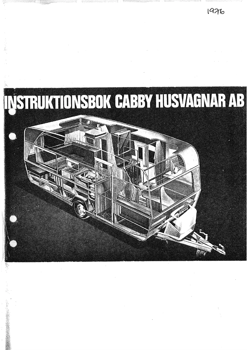 Page 1 of the manual User Manual Cabby 1976
