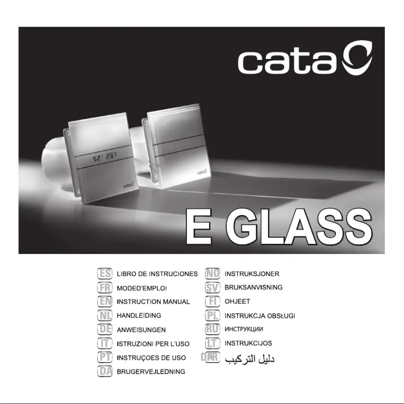 Page 1 of the manual User Manual CATA E-100 GS