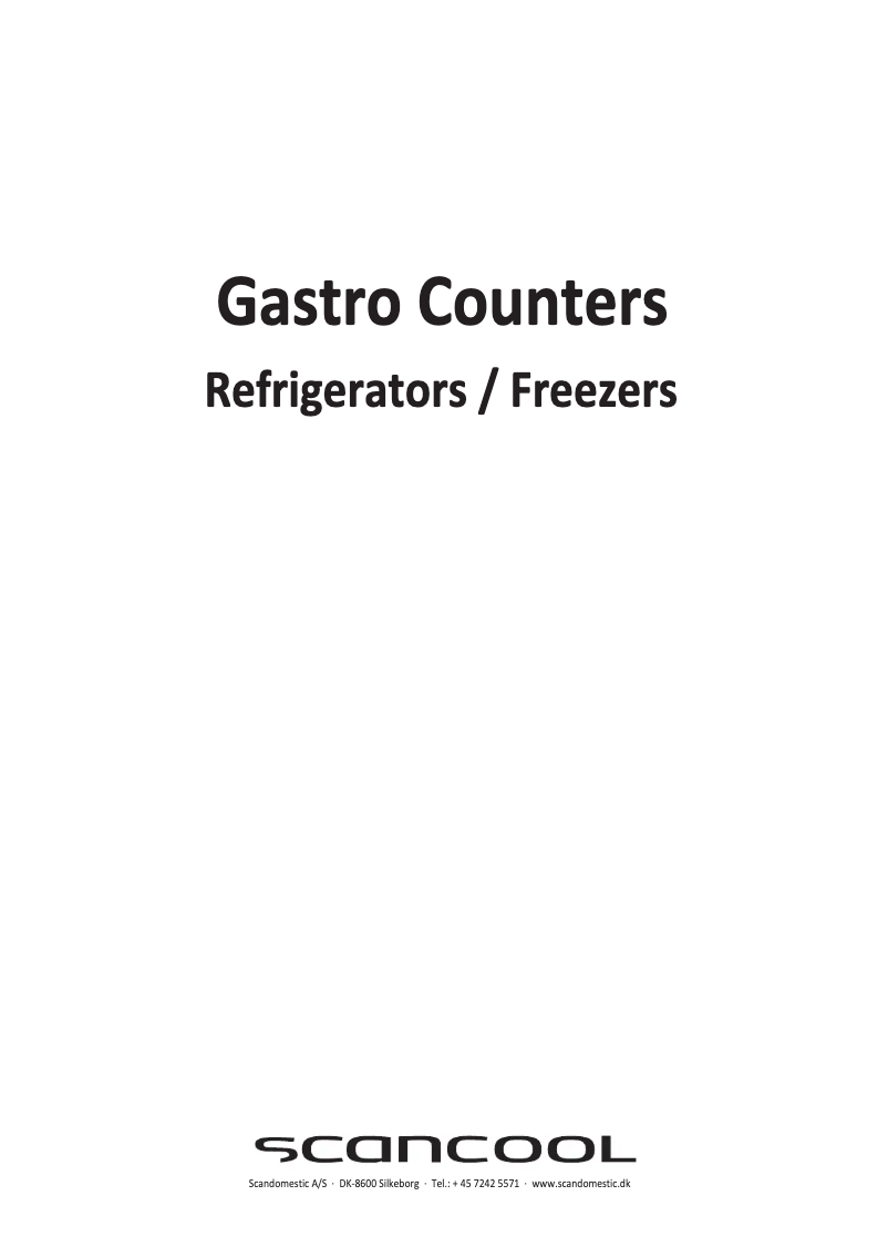 First page image of the manual for GCF1803X