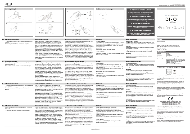 Page 1 of the manual User Manual DiO 54534