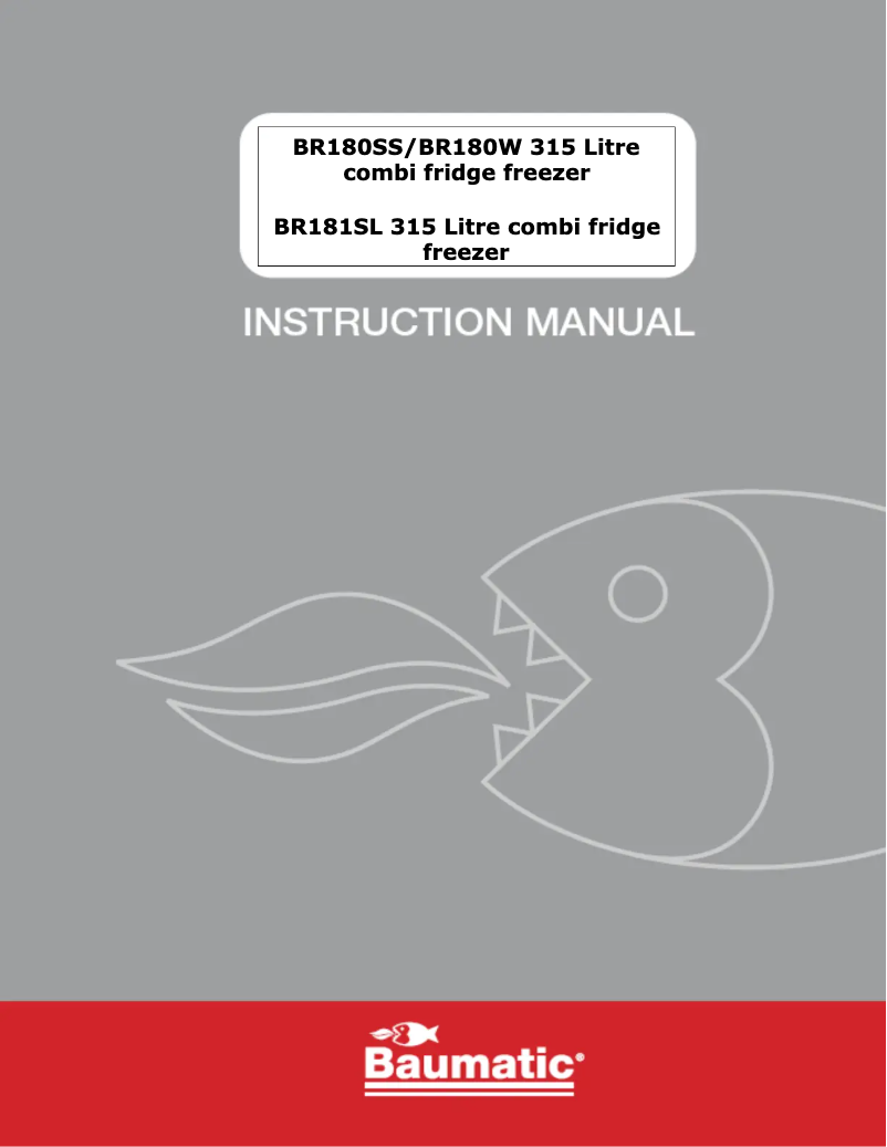 Page 1 of the manual User Manual Baumatic BR180W