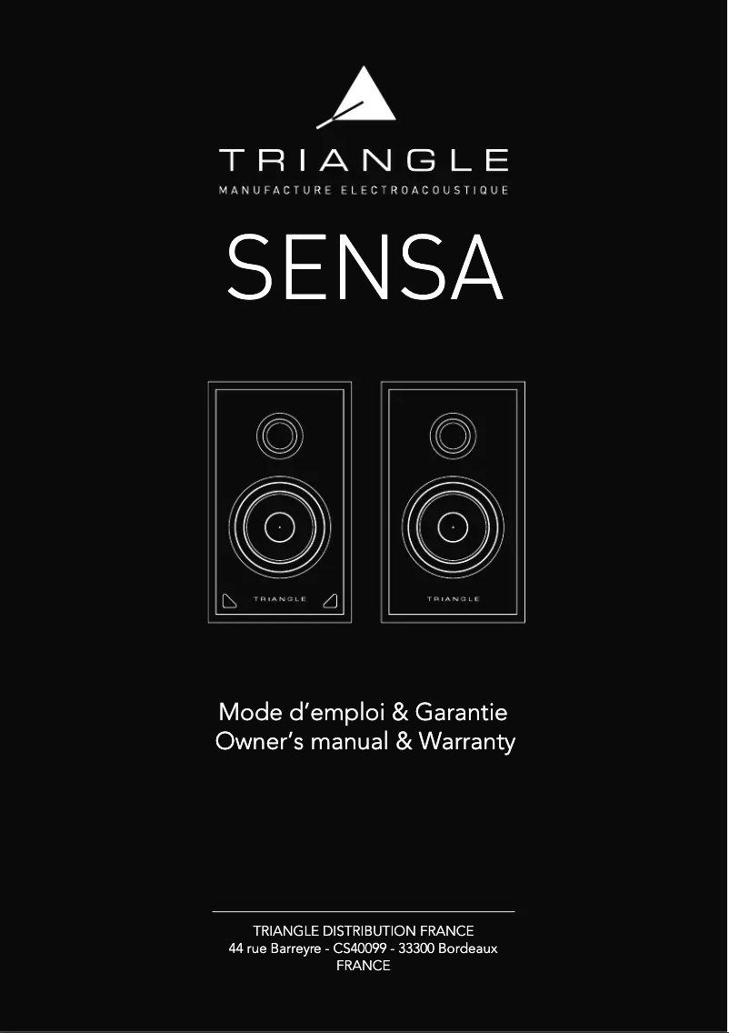 First page image of the manual for Sensa SN01A