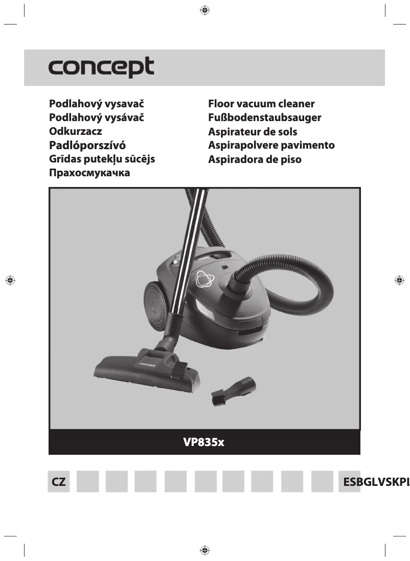 Page 1 of the manual User Manual Concept VP8352
