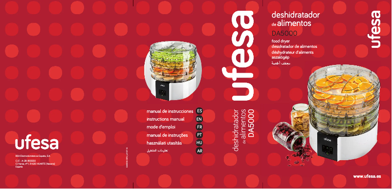 Page 1 of the manual User Manual Ufesa DA5000