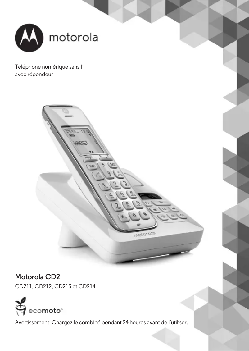 Page 1 of the manual User Manual Motorola CD2