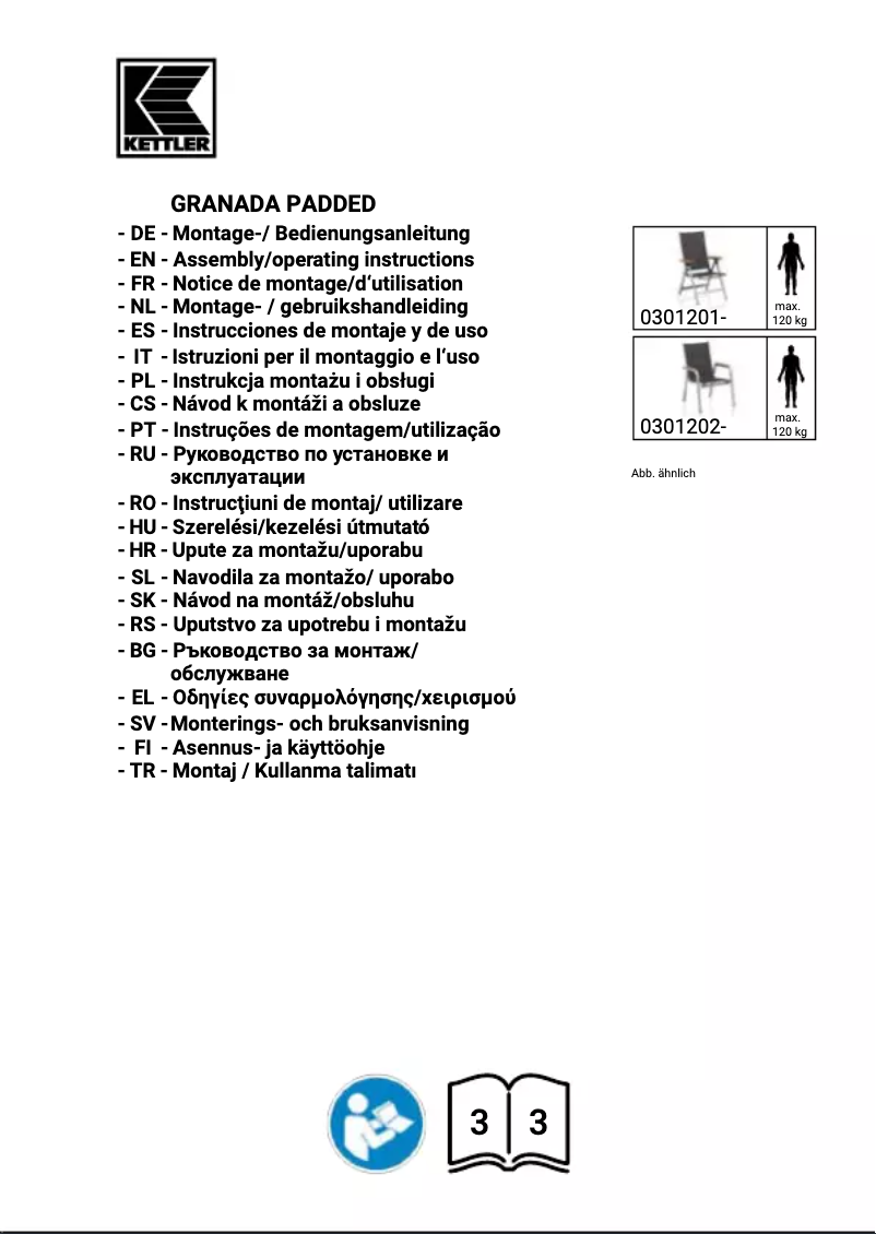 Page 1 of the manual User Manual Kettler Granada