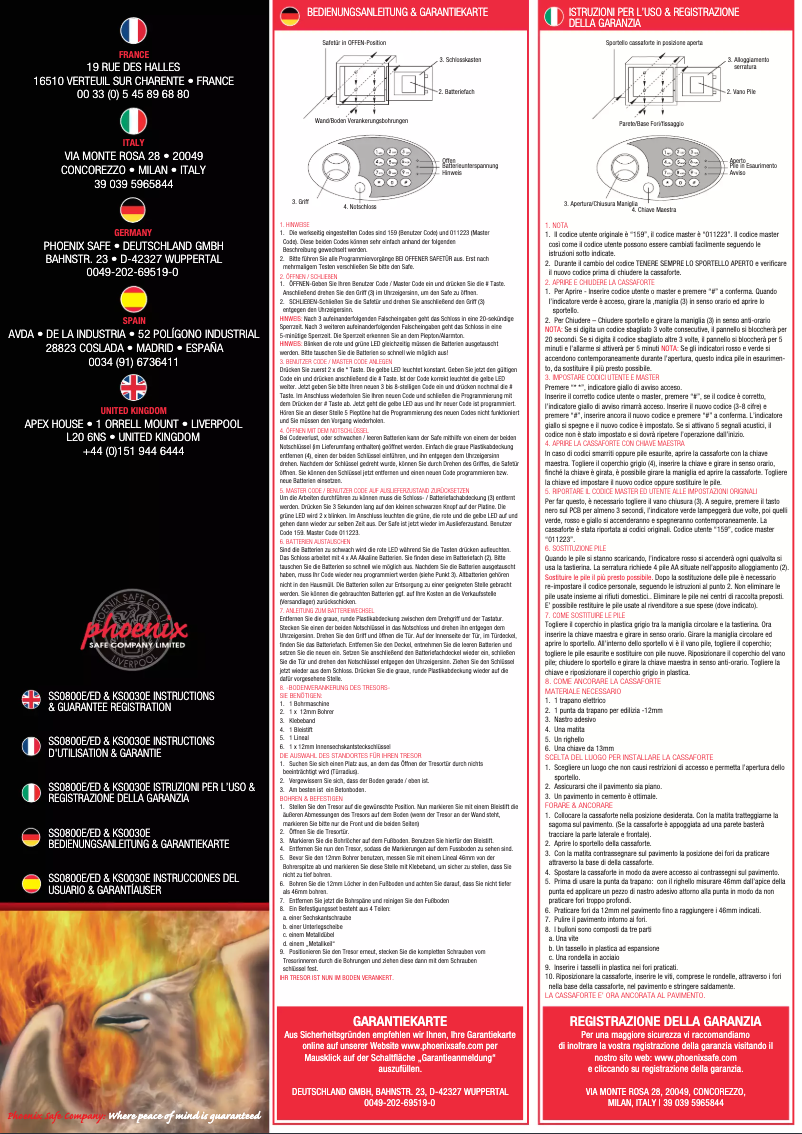 First page image of the manual for Vela SS0805E