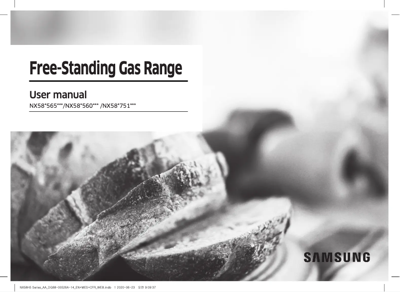 Page 1 of the manual User Manual Samsung NX58T7511SS/AA
