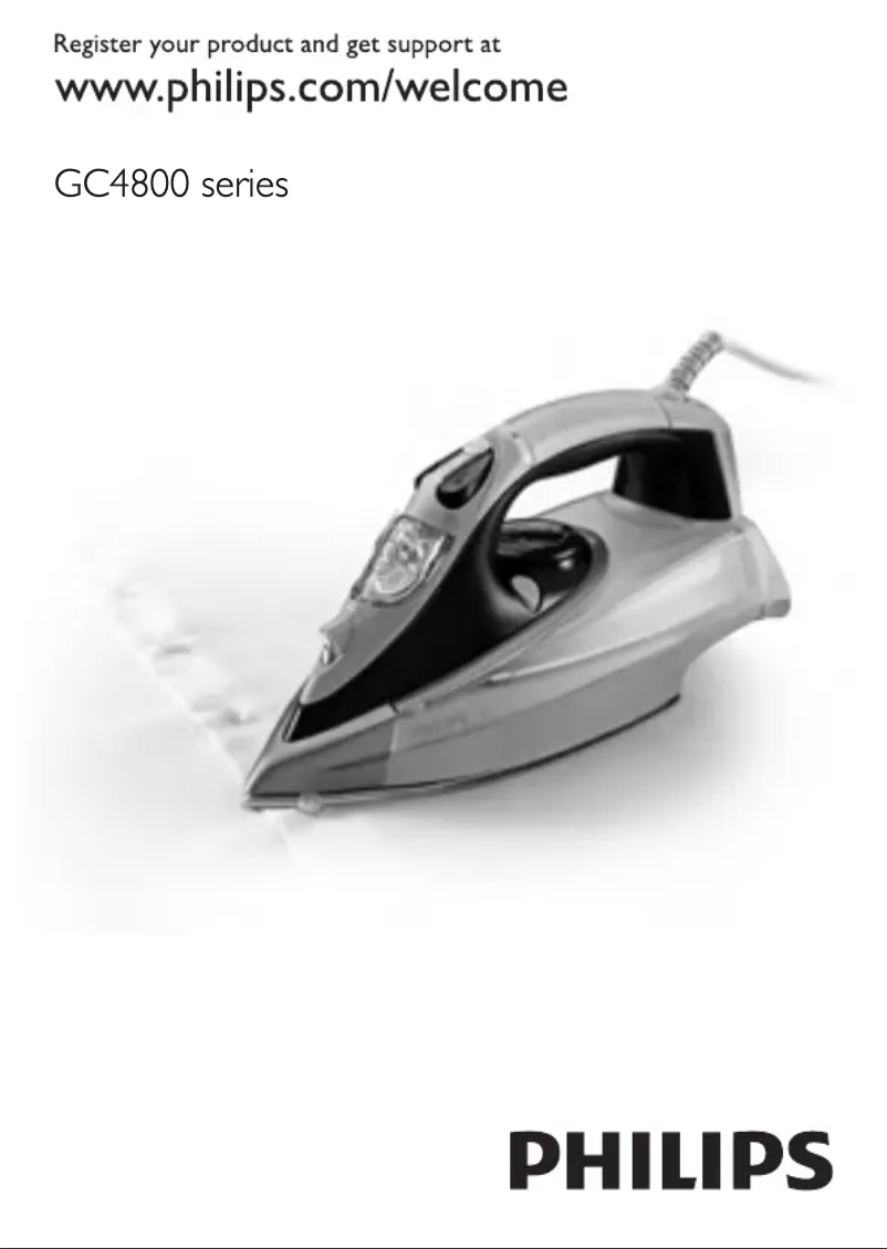 Page 1 of the manual User Manual Philips Ionic DeepSteam GC4870