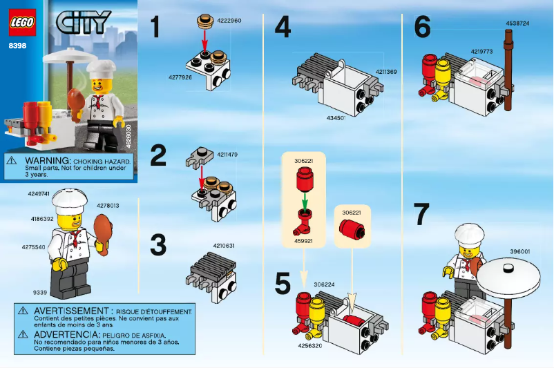 Page 1 of the manual User Manual Lego City 8398