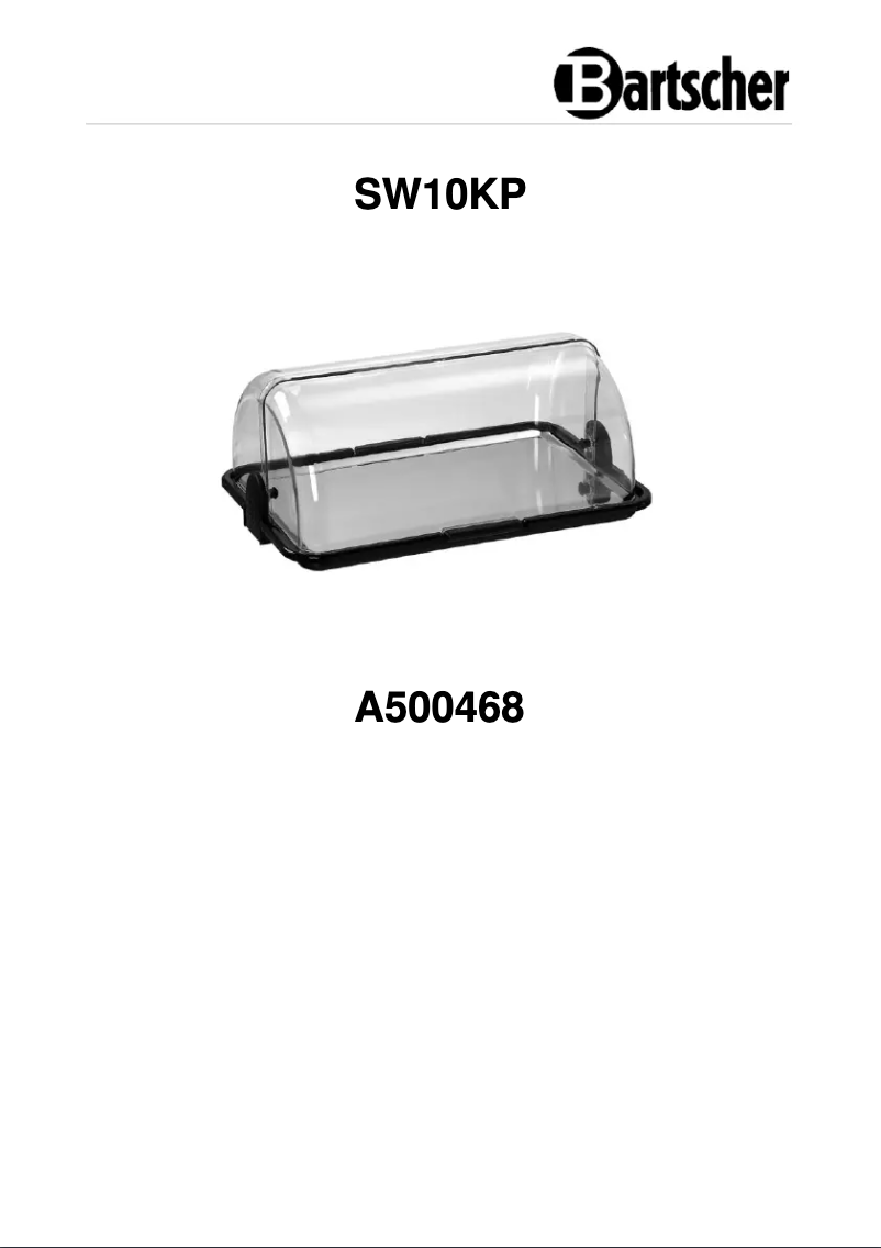 First page image of the manual for SW10KP