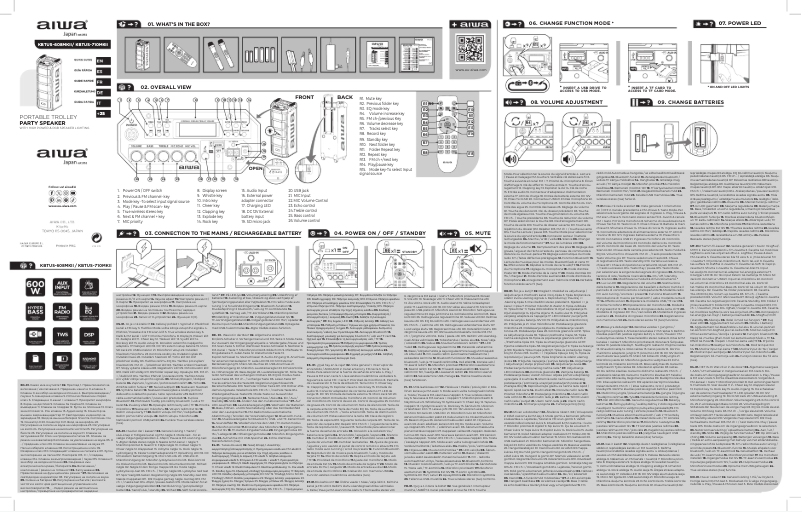 Page 1 of the manual User Manual Aiwa KBTUS-710